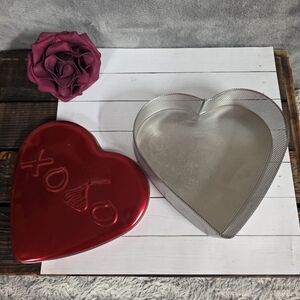 Hershey's Heart Shaped Metal Tin, Cute Love Gift or for Storage